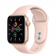 Apple Watch Series SE (GPS) 40mm Gold Aluminum Case with Pink Sand Sport Band - Regular (MYDN2)