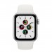 Apple Watch Series SE (GPS) 44mm Silver Aluminum Case with White Sport Band - Regular (MYDQ2)