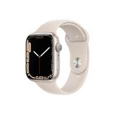 Apple Watch Series 7 (GPS) 41mm Starlight Aluminum Case With Starlight Sport Band (MKMY3)